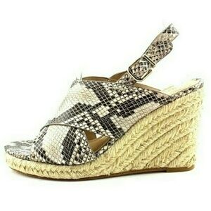 Via Spiga Rosette Esapdrille Slingback Sandals